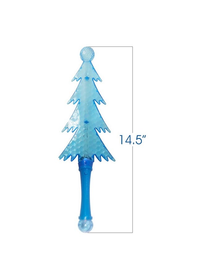 ArtCreativity ArtCreativity Christmas Light Up Wands for Kids - Set of 2 Magic Christmas Tree Glow Wands with Flashing LEDs, Batteries Included, Fun Christmas Tree Toy and Stocking Stuffer for Boys and Girls  - Image 3