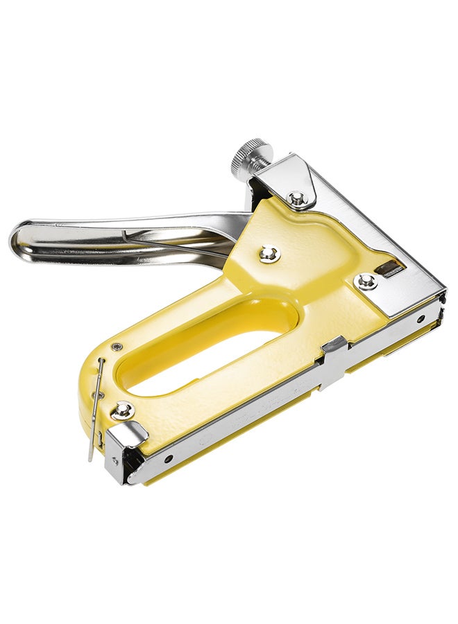 Heavy Duty U-Shape Nails Staple Gun Yellow/Silver - Image 2