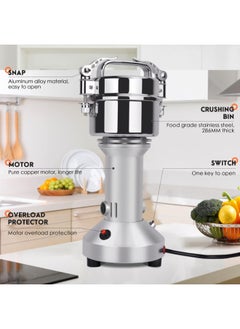 Raxoom Electric Grain Mill, 150 g, Stainless Steel, Fast Superfine Mill, Grain Mill, Dry Herb Grain Grinder with Overload Protection for Herbs, Spices, Nuts, Cereals, Herb Powder Machine  - Image 3
