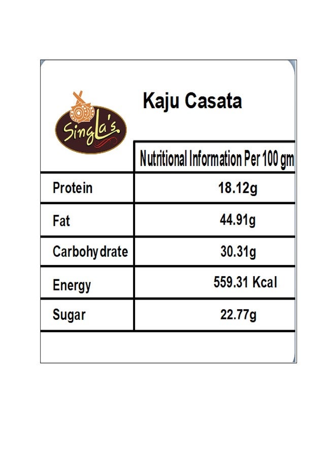 Singla Kaju Cassata Burfi Sweets 175g - Image 4