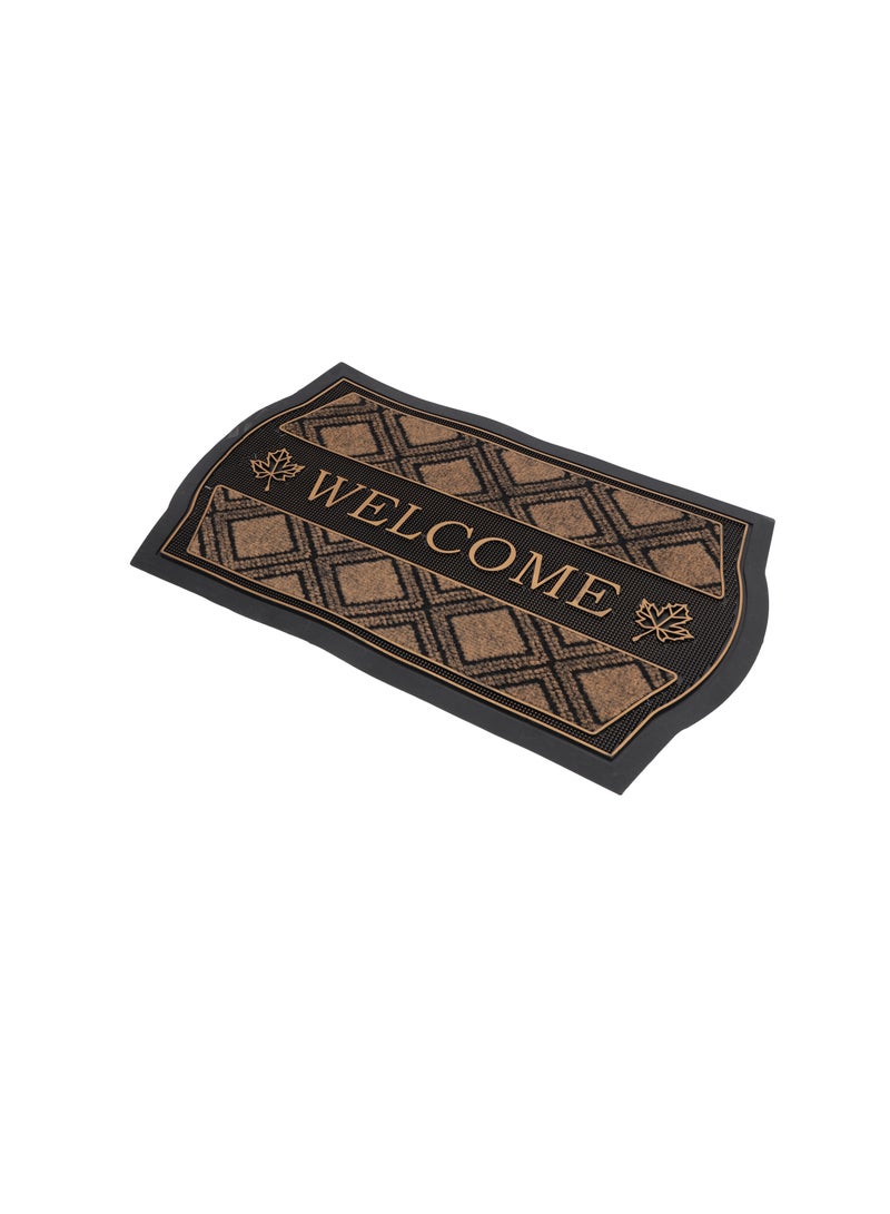 Royalford Door Mat- RF12476/ 40x70 cm, Multi-Purpose Mats for Indoor and Outdoor Use, for Bathroom Brown - Image 1