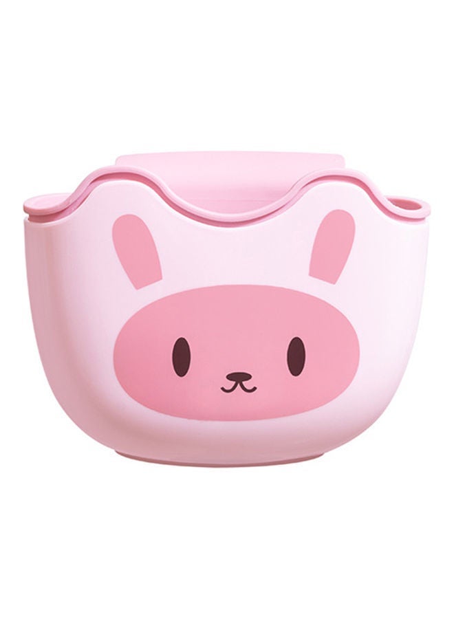 NIBEMINENT Cute Animal Pattern Hanging Drain Basket Pink 14.5x10.5 x 23.5cm - Image 1