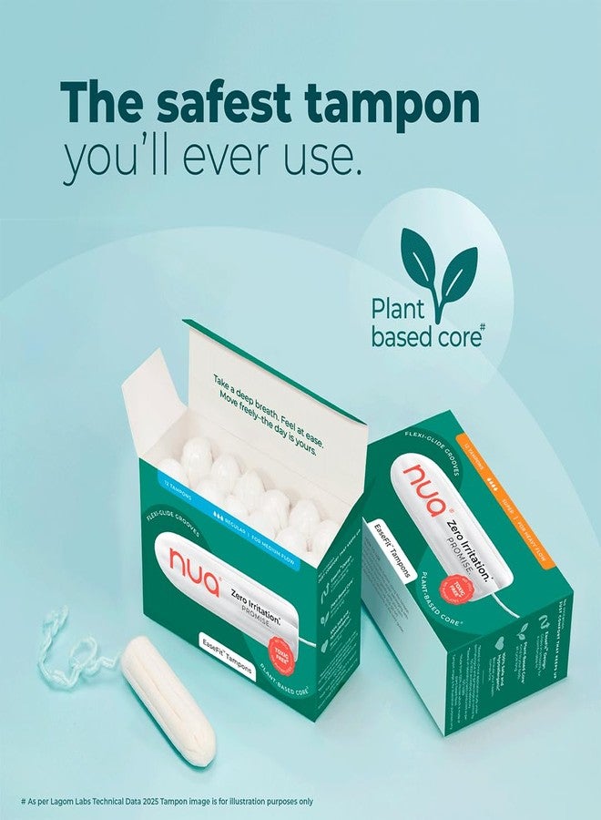 Nua EaseFit Tampons for Heavy Flow | 12 Tampons | Gynaecologically Tested | Hypoallergenic | Rapid Absorption Core | Leak-Proof Protection - Image 2
