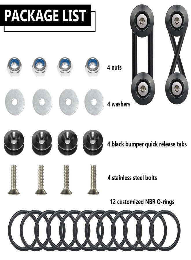 BFXM Universal Car Bumper Quick Release Clips Fasteners Kit, Front and Rear Bumper Fasteners, Ultimate Fastening Solution for Quick Bumper Release. - Image 3