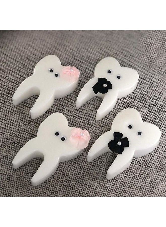 HiParty Tooth Silicone Mold, Funny Teeth Shape Novelty Ice Cube Tray, Chocolate Candy Dessert Jello Mold, Soap Making Mold, Cake Baking Pan, Perfect Gag or White Elephant Gift for Dentists - Image 2