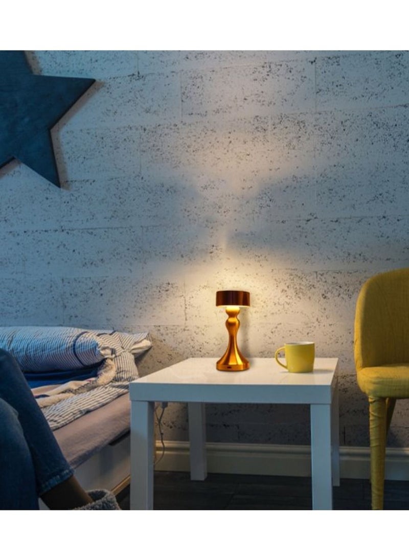 Yuwell - Touch Sensor Bar Table Lamp Portable Cordless Rechargeable Battery LED Table Lamp Night Lights Bedroom Bedside And Restaurant 3 Light Intensities Tactile Switch Desk Lamp - Image 1