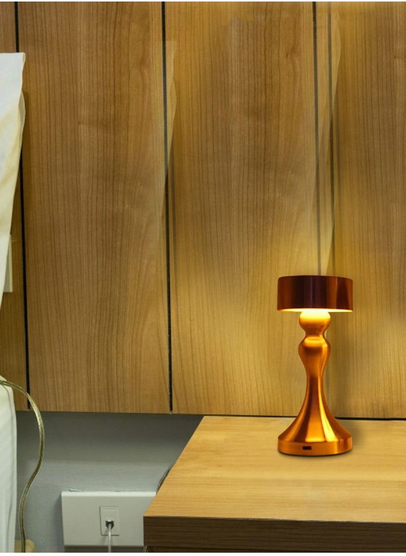 Yuwell - Touch Sensor Bar Table Lamp Portable Cordless Rechargeable Battery LED Table Lamp Night Lights Bedroom Bedside And Restaurant 3 Light Intensities Tactile Switch Desk Lamp - Image 1