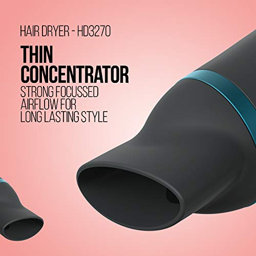 Havells HD3270 2-in-1 1700 Watts Hair Dryer with Diffuser and Thin Concentrator - Black - Image 4
