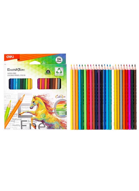 24 Colored Pencil Pre-Sharpened