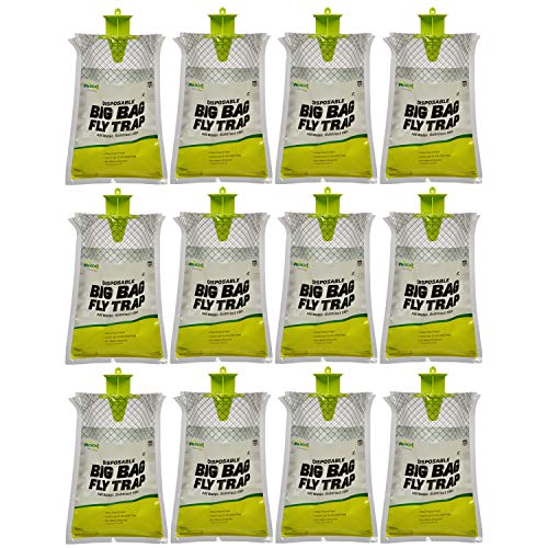 RESCUE! Big Bag Fly Trap – Disposable, Outdoor Use - 12 Traps - Image 1