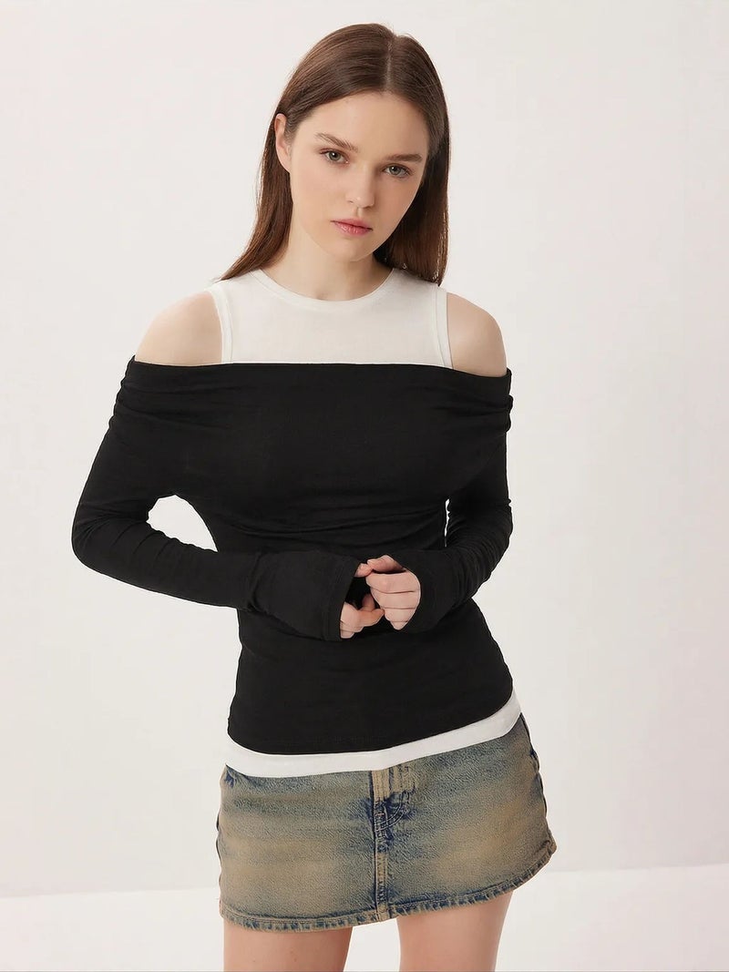 Happiness İstanbul ISTANBUL Cotton Blend Blouse - Image 2