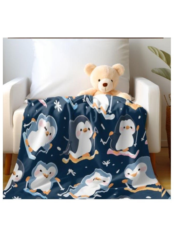 عام بطانية رقيقة من الفانيلا (دافئة ومريحة، ومناسبة للنوم واستخدام الألعاب وإزالة الغبار ومقاومة للرمل) 150 سم * 200 سم - 1170 - Image 4