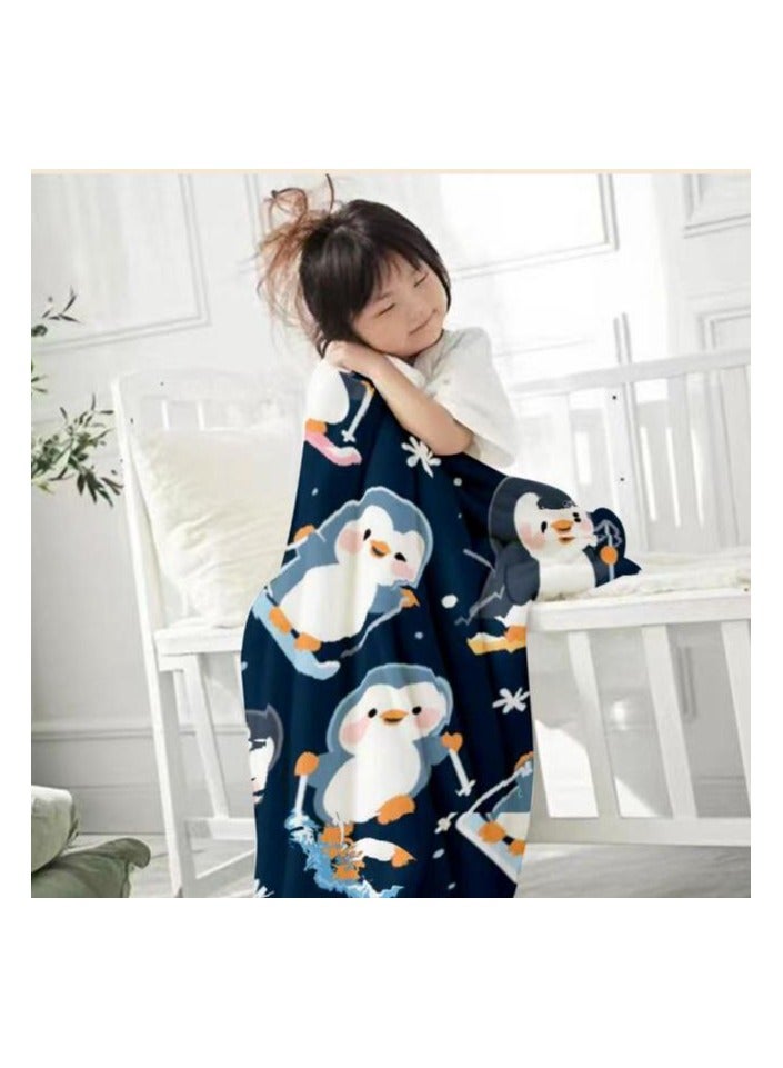 عام بطانية رقيقة من الفانيلا (دافئة ومريحة، ومناسبة للنوم واستخدام الألعاب وإزالة الغبار ومقاومة للرمل) 150 سم * 200 سم - 1170 - Image 1