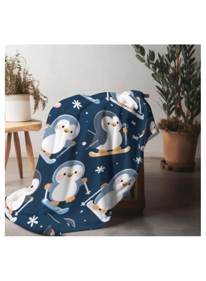 عام بطانية رقيقة من الفانيلا (دافئة ومريحة، ومناسبة للنوم واستخدام الألعاب وإزالة الغبار ومقاومة للرمل) 150 سم * 200 سم - 1170 - Image 5