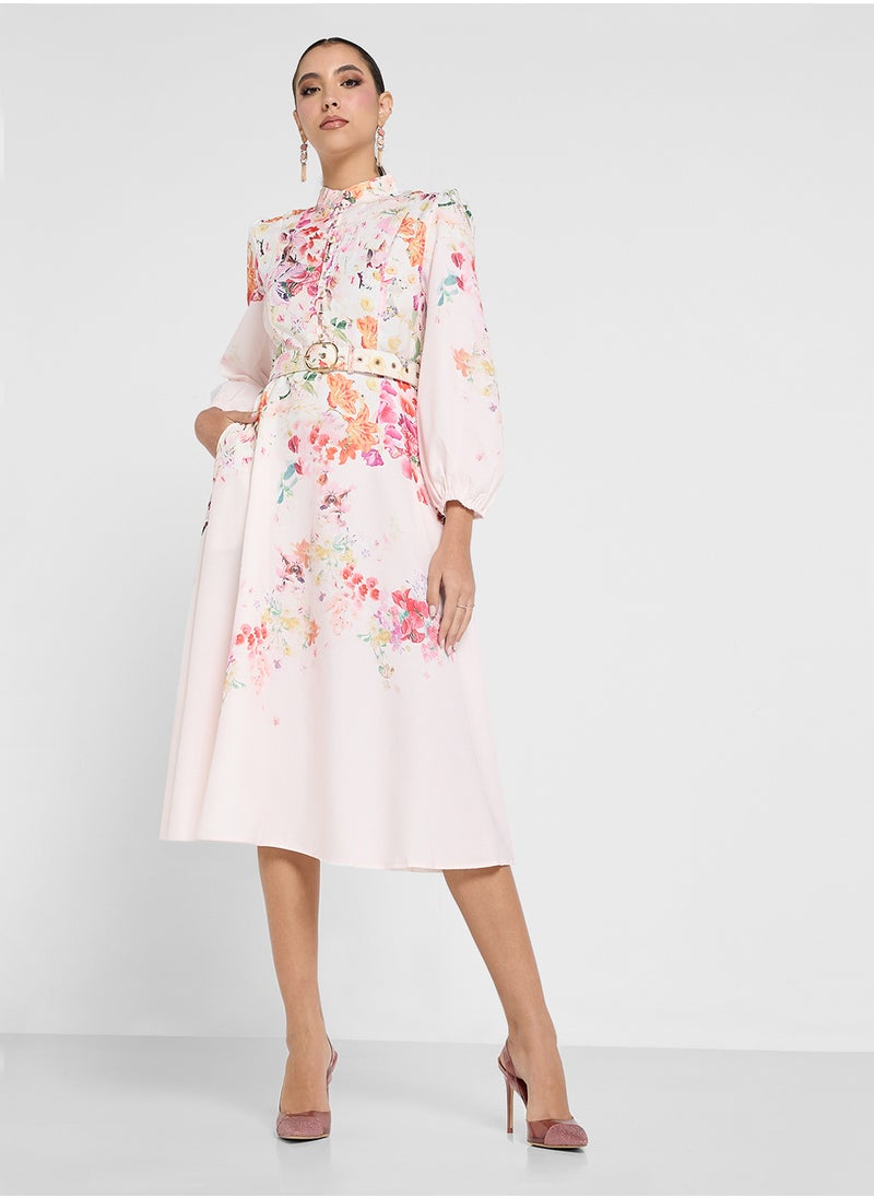 Khizana - Floral Print Dress - Image 1