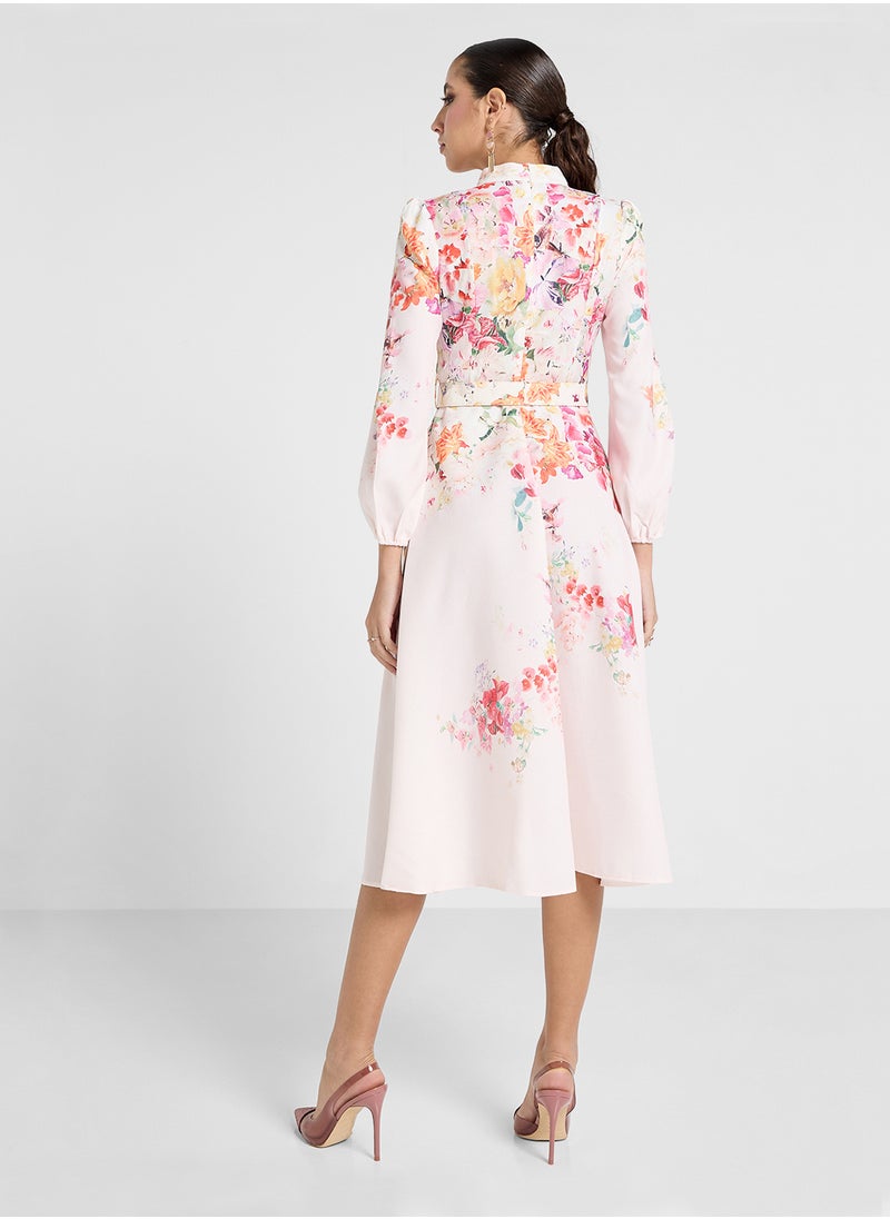 Khizana - Floral Print Dress - Image 1
