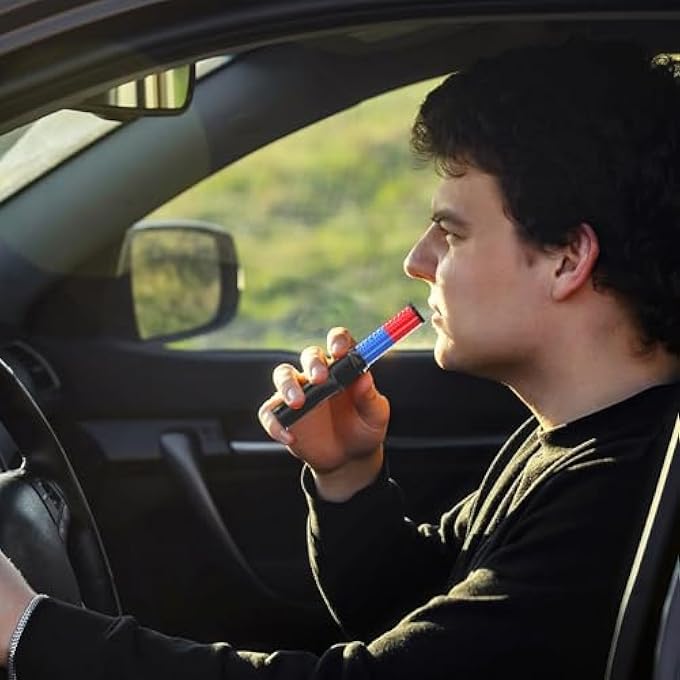 rayihni Portable Rechargeable Alcohol TesterPersonal Breath Alcohol Tester Breathalyzer Breathalyzer Tester with LCD Display for Personal or Professional Use - Image 3