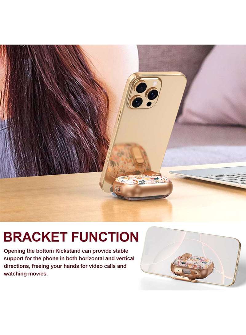 X-level AirPods 3 Case Cover, Unique Flower Headset Design,  Stylish Full Body Hard Cover Compatible With Airpods 4th Generation Headphone Accessories, With Cleaner Kit and Keychain - Image 4