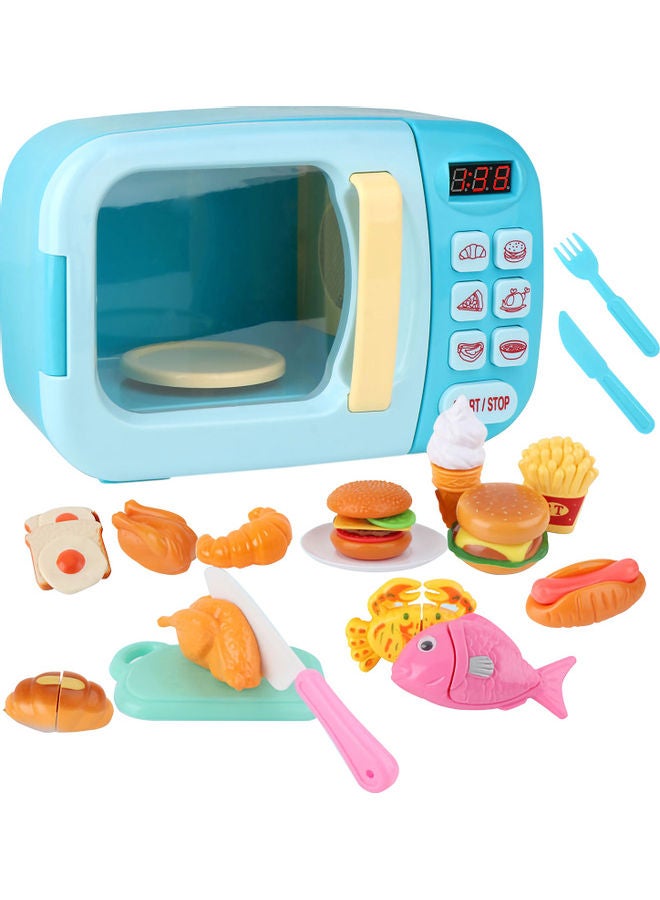 31-Piece Kitchen Microwave Play Set 23.5x12x21cm - Image 1