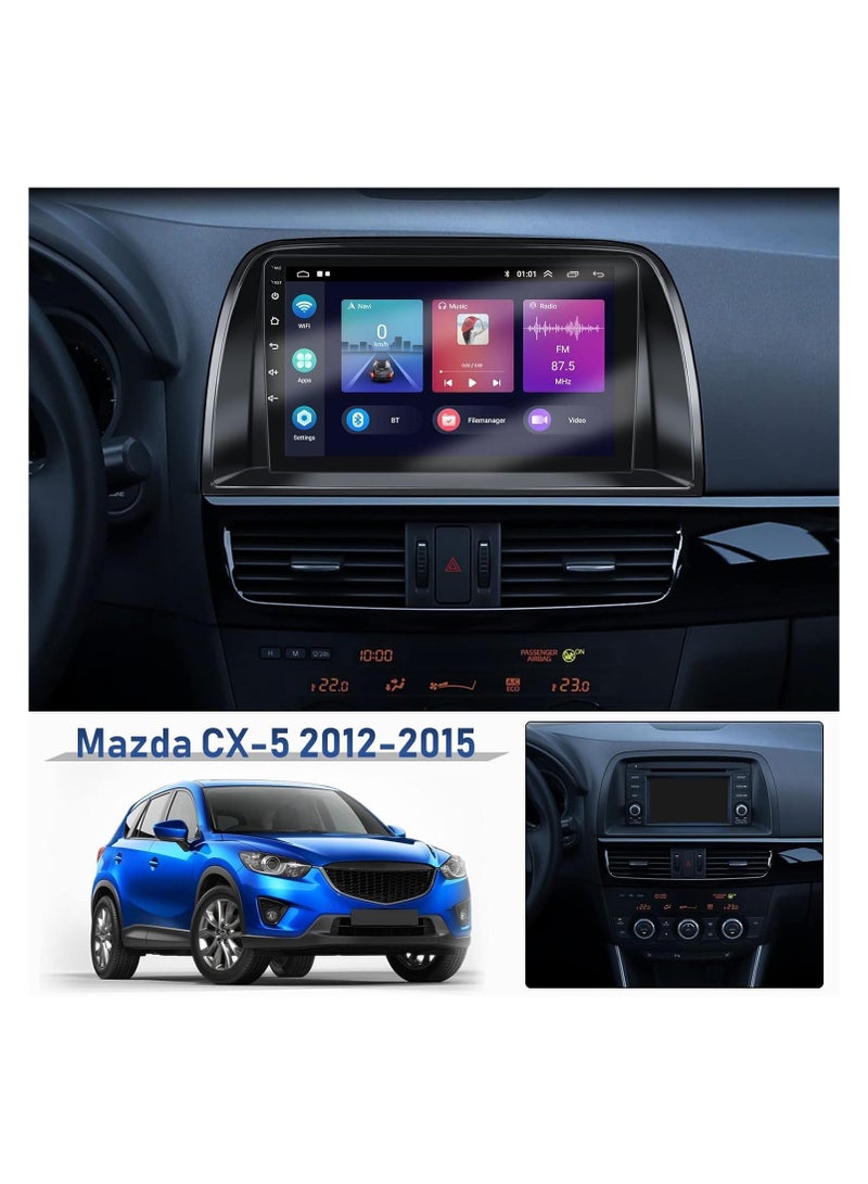 شيزا ستار ستيريو سيارة أندرويد لفورد مازدا CX-5 2012 2013 2014 2015 2 جيجابايت رام 32 جيجابايت روم 9 بوصة يدعم أبل كاربلاي، ميرورلينك واي فاي BT، شاشة تعمل باللمس IPS مع كاميرا AHD متضمنة - Image 2