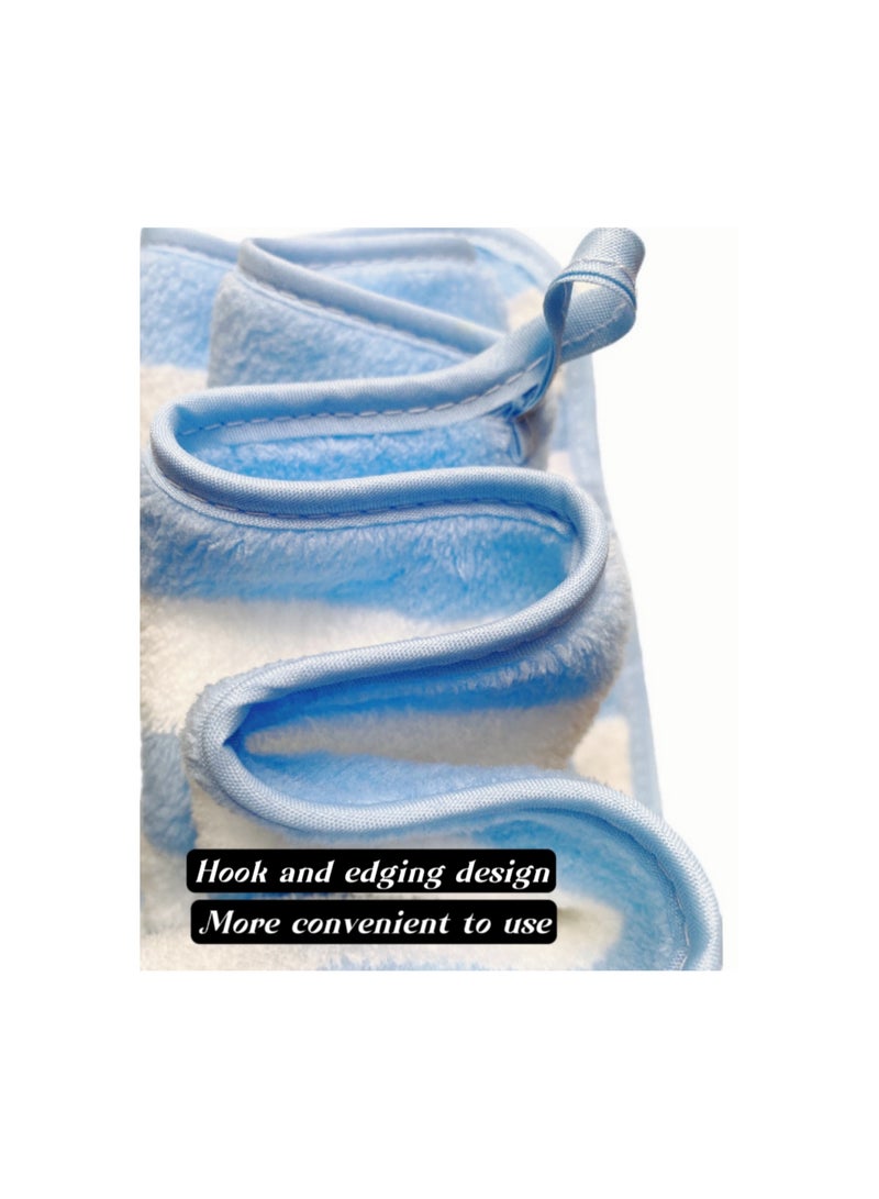 لينة سوبر ماص ديلوكس منشفة الفندق مجموعة حجم 70 * 140cm سميكة ودائمة سريعة الجافة الجلد الحساسة بيئيا مناسبة للرياضة الحمامات المنزلية اليومية ( الأزرق ) - Image 4