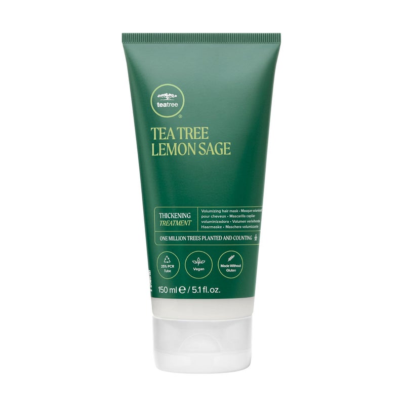Tea Tree Lemon Sage Thickening Treatment, Volumizing Hair Mask, For Fine Hair, 5.1 fl. oz - Image 1
