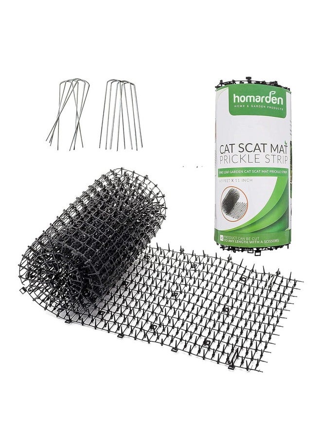Homarden Cat Scat Mat (6.5 Ft)  Cat Repellent Mat, Scat Mats For Dogs  Cat Deterrent Indoor & Outdoor, Cat Spikes With 8 Garden Staples Dog Digging Deterrent To Keep Dog Off Couch  - Image 1