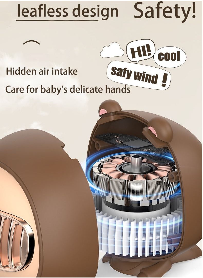 Arabest - Bladeless Baby Stroller USB Portable Mini Rechargeable Fan - Image 1