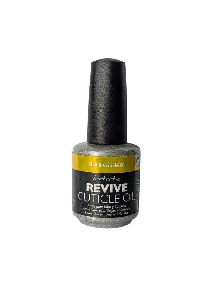 Artistic Revive Cuticle Oil 15ml – Conditioning Nail & Cuticle Oil with Vitamin E, Almond & Grape Seed Oils for Nail Strength & Shine - Image 1
