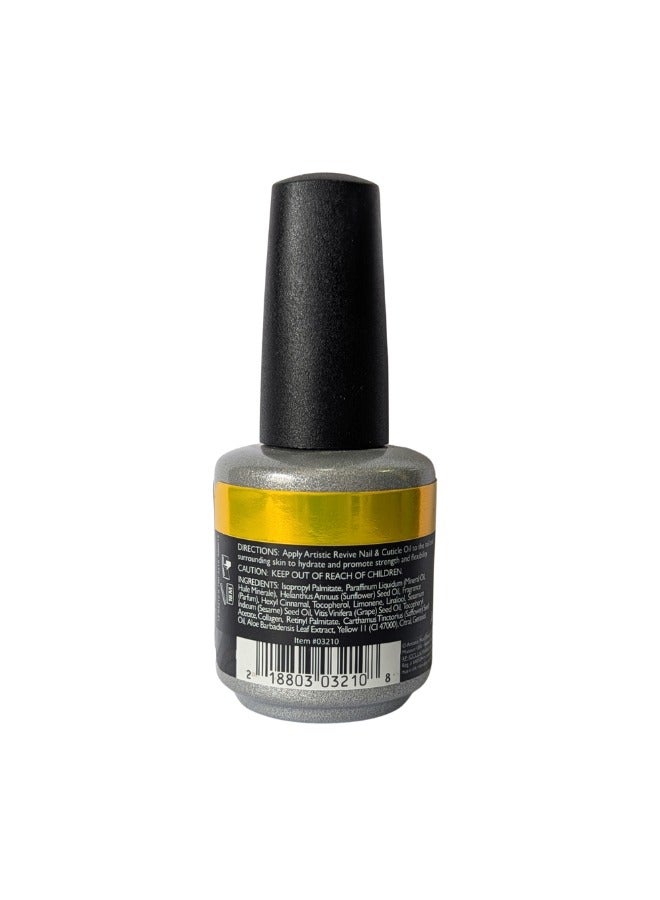 Artistic Revive Cuticle Oil 15ml – Conditioning Nail & Cuticle Oil with Vitamin E, Almond & Grape Seed Oils for Nail Strength & Shine - Image 2