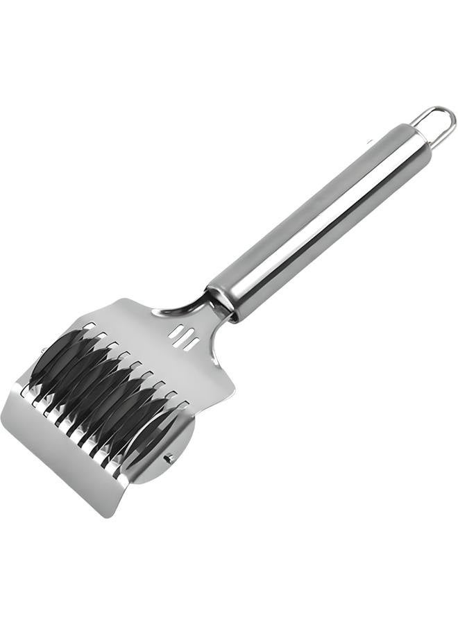 Stainless Steel Noodle Cutter Roller, Manual Noodle Makers Pasta Spaghetti Makers Portable Pasta Roller Pasta Cutter Wheel, Noodle Lattice Roller Dough Cutter for Home Kitchen Cooking Tools  - Image 1