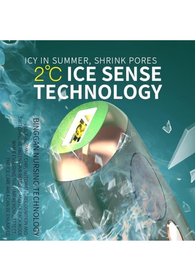 IPL Hair Removal Device, Permanent Devices, Hair Removal at-Home, 999,999 Flashes Painless Long Lasting for Men and Women, Body, Face, Bikini Zone (Green) - Image 4