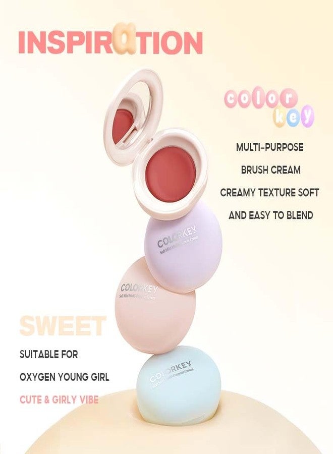 COLORKEY Soft Mist Multi-Purpose Cream, Makeup Blush, Matte Finish, Lips & Cheeks, For Eyes, Moisturizing, Long-Lasting, Non-Sticky(02 SWEET PINK, 2.5g) - Image 4