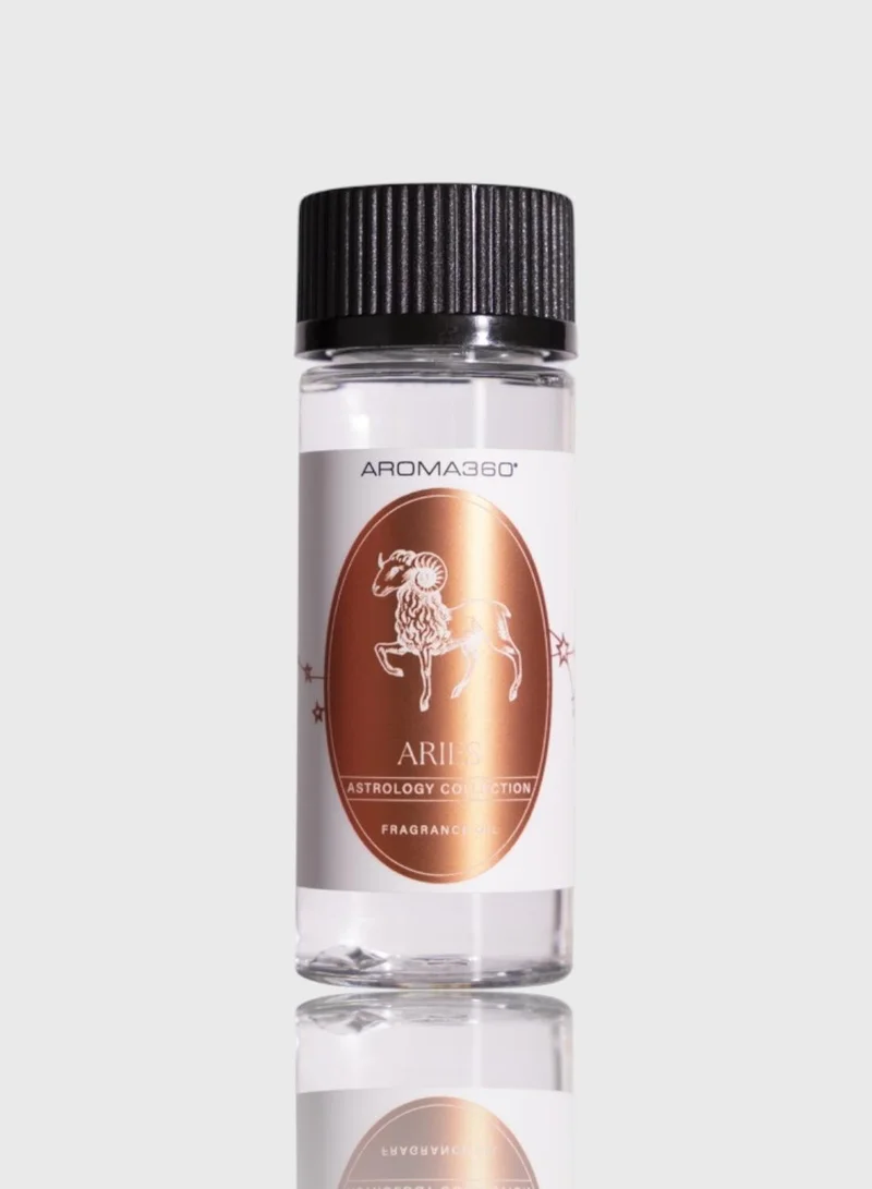 أروما 360  Aries Pro-Pod Oil Blend - Astrology Inspired for Luxury Essential Oil Diffusers - Aromatherapy Scent Diffuser Oil - Peach, Black Currant and Styrax - 50 mL, 1.7 fl oz
