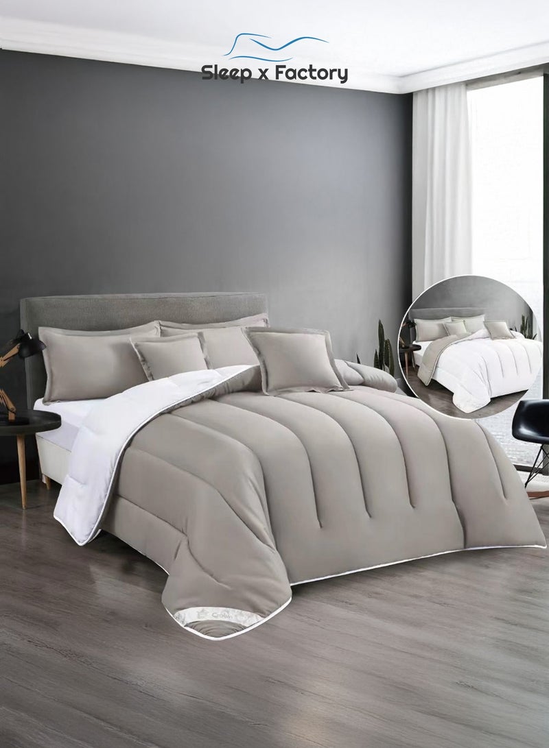 Sleep x Factory Premium Double Sided Comforter Set – Ultra Soft Microfiber – 4 PCS - 140×200 cm - Image 1