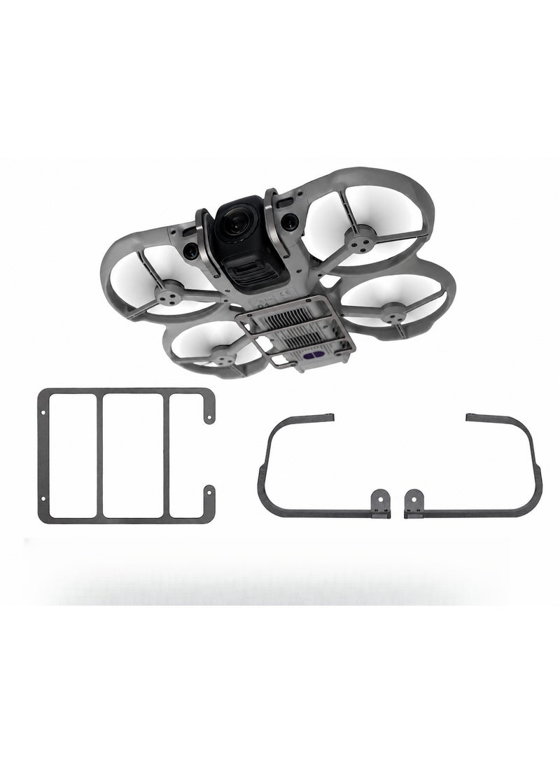 طقم حماية من الألومنيوم لطائرة DJI AVATA 360، واقي سفلي وعدسة جيمبال مضاد للصدمات، تصميم خفيف 16 جرام، مناسب لإكسسوار حماية DJI AVATA 360 من الألومنيوم - Image 1
