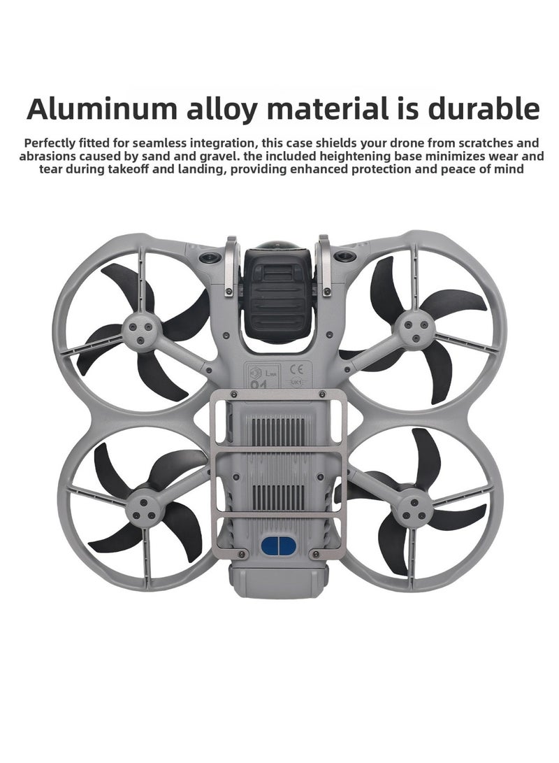 طقم حماية من الألومنيوم لطائرة DJI AVATA 360، واقي سفلي وعدسة جيمبال مضاد للصدمات، تصميم خفيف 16 جرام، مناسب لإكسسوار حماية DJI AVATA 360 من الألومنيوم - Image 4