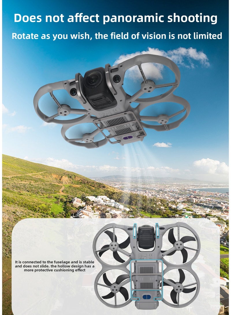 طقم حماية من الألومنيوم لطائرة DJI AVATA 360، واقي سفلي وعدسة جيمبال مضاد للصدمات، تصميم خفيف 16 جرام، مناسب لإكسسوار حماية DJI AVATA 360 من الألومنيوم - Image 5