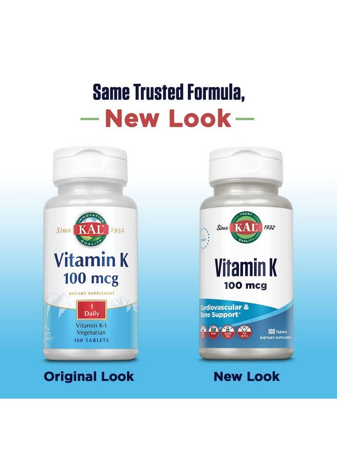 Kal 100 Mcg K1 Tablets, 100 Count - Image 2