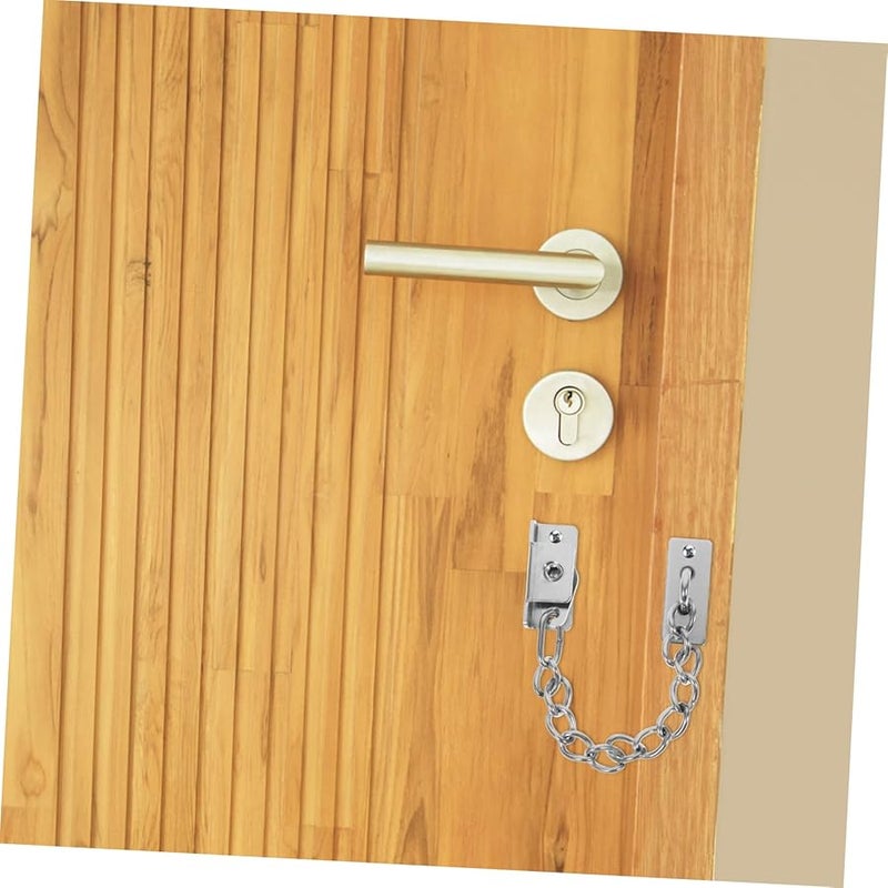 Artibetter Stainless Steel Window Lock Safety Door Chain Lock Brushed Finish - Image 5