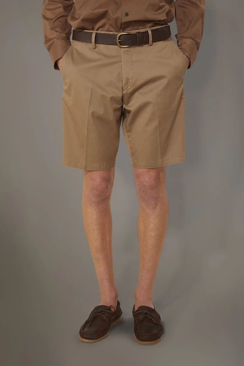 Doppelganger  Classic Bermuda shorts twill - Taupe for Men | Best Price UAE