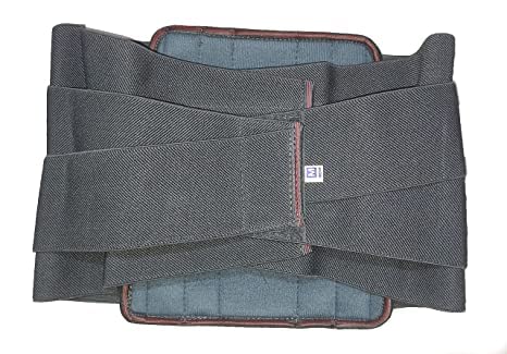 KUDIZE Lumbar Sacral Contoured Spinal Brace Spondylosis Acute Chronic Mild (L.S.) Back Support Belt,Grey (Medium, 80 to 90 cm) - Image 3