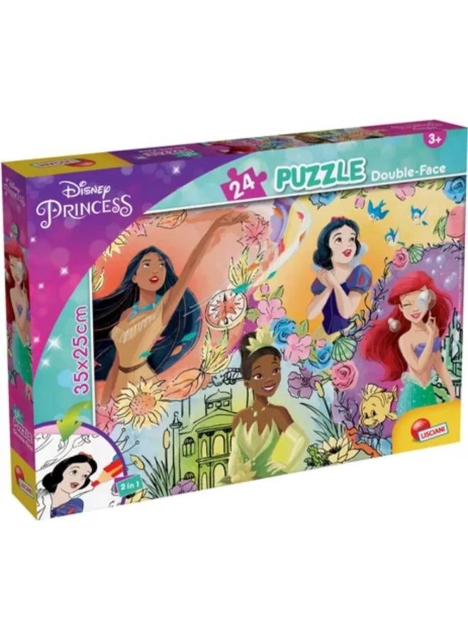 Lisciani Princess Double-Face Puzzle - 24 Pieces - Image 1