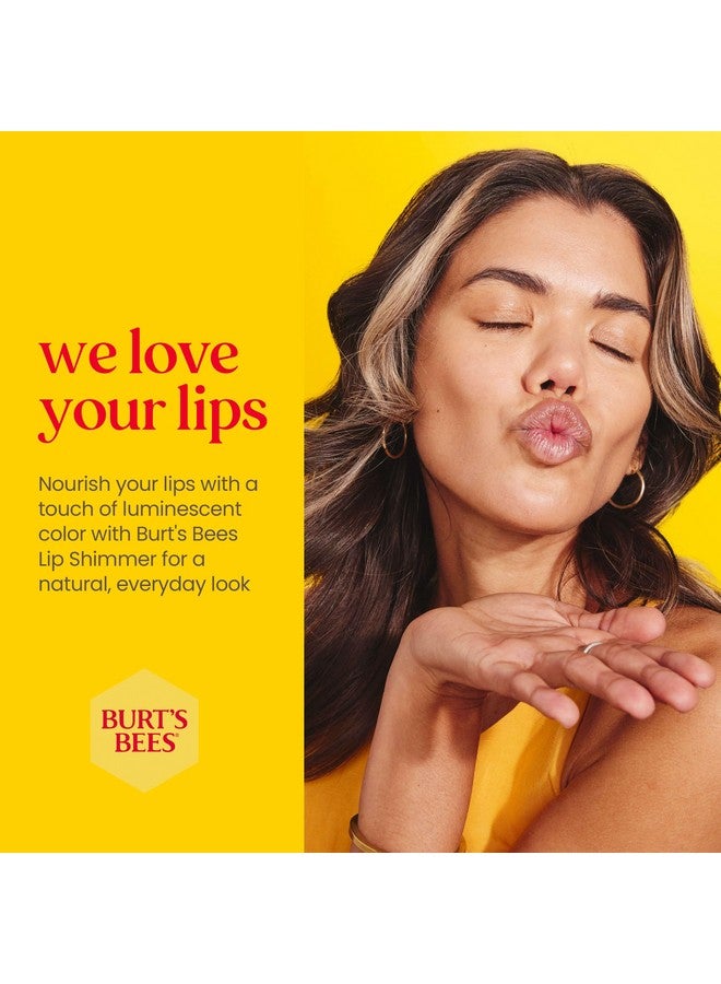 Burt's Bees Shimmer Lip Tint Set, Tinted Lip Balm Stick, Moisturizing for All Day Hydration with Natural Origin Glowy Pigmented Finish u0026 Buildable Color, Grapefruit (4-Pack) - Image 4