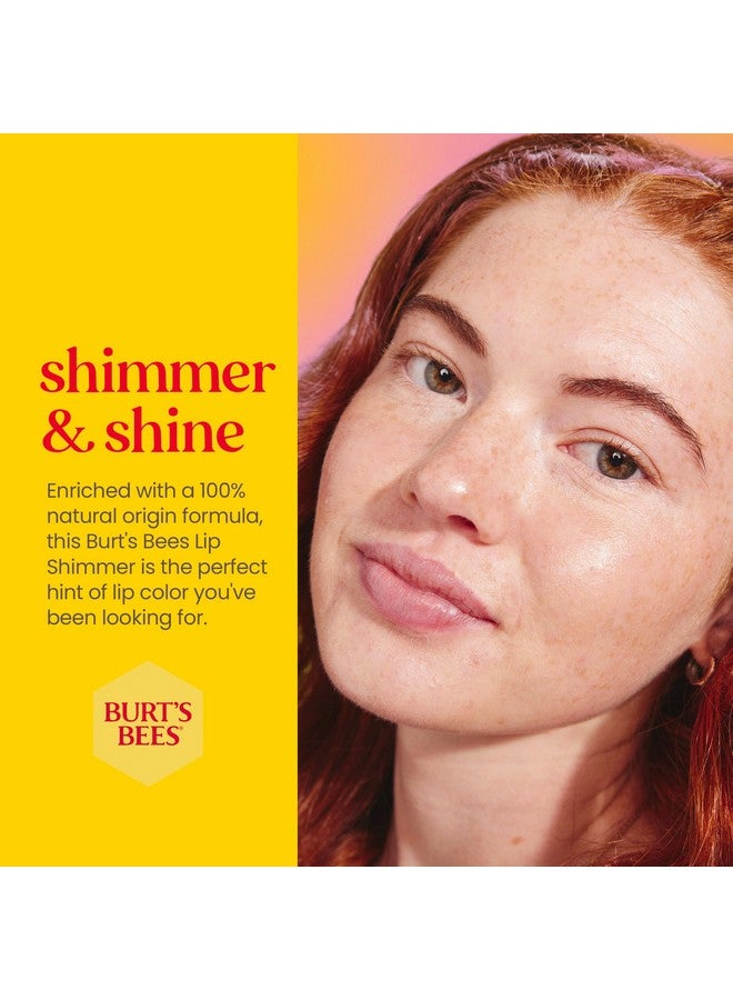 Burt's Bees Shimmer Lip Tint Set, Tinted Lip Balm Stick, Moisturizing for All Day Hydration with Natural Origin Glowy Pigmented Finish u0026 Buildable Color, Grapefruit (4-Pack) - Image 3
