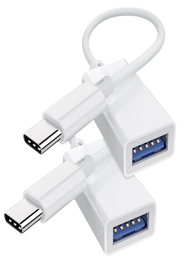 Mxcudu USB C to USB 3.0 Adapter (2 Pack), USB C Male to USB Female OTG Dongle Cable Thunderbolt3 to USB Adapter Compatible with MacBook Pro/Air, iPad Pro, iPhone 16 Pro Max/15, Galaxy S25/S24/S23/S22 - Image 1