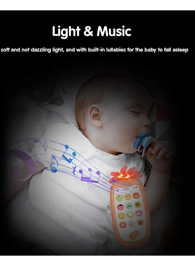 Baby Pineapple Themed  Phone Toys -Silicone Pretend Touch Mobile Phone Toy,Baby Cell Phone Toys With Music And Sound,Preschool Birthday Gift For Girl Boy 18+ Months  - Image 5