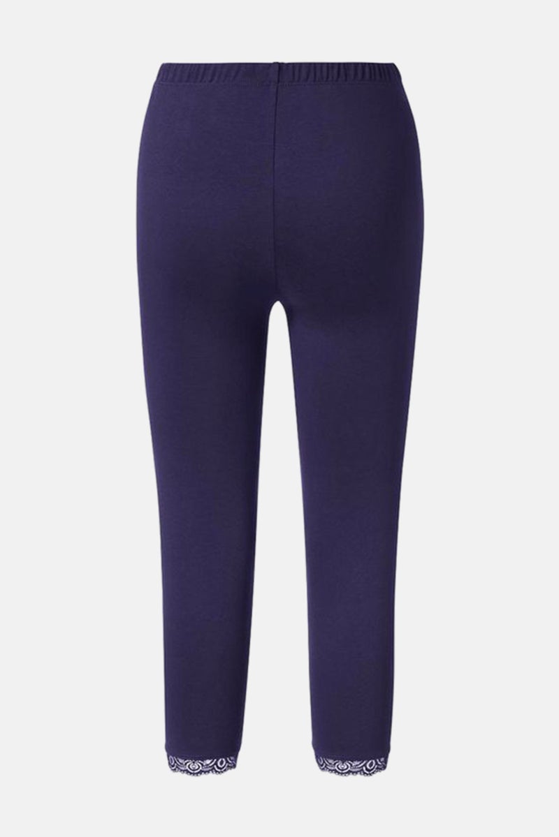 Tchibo Women Textured Legging, Blue - Image 3