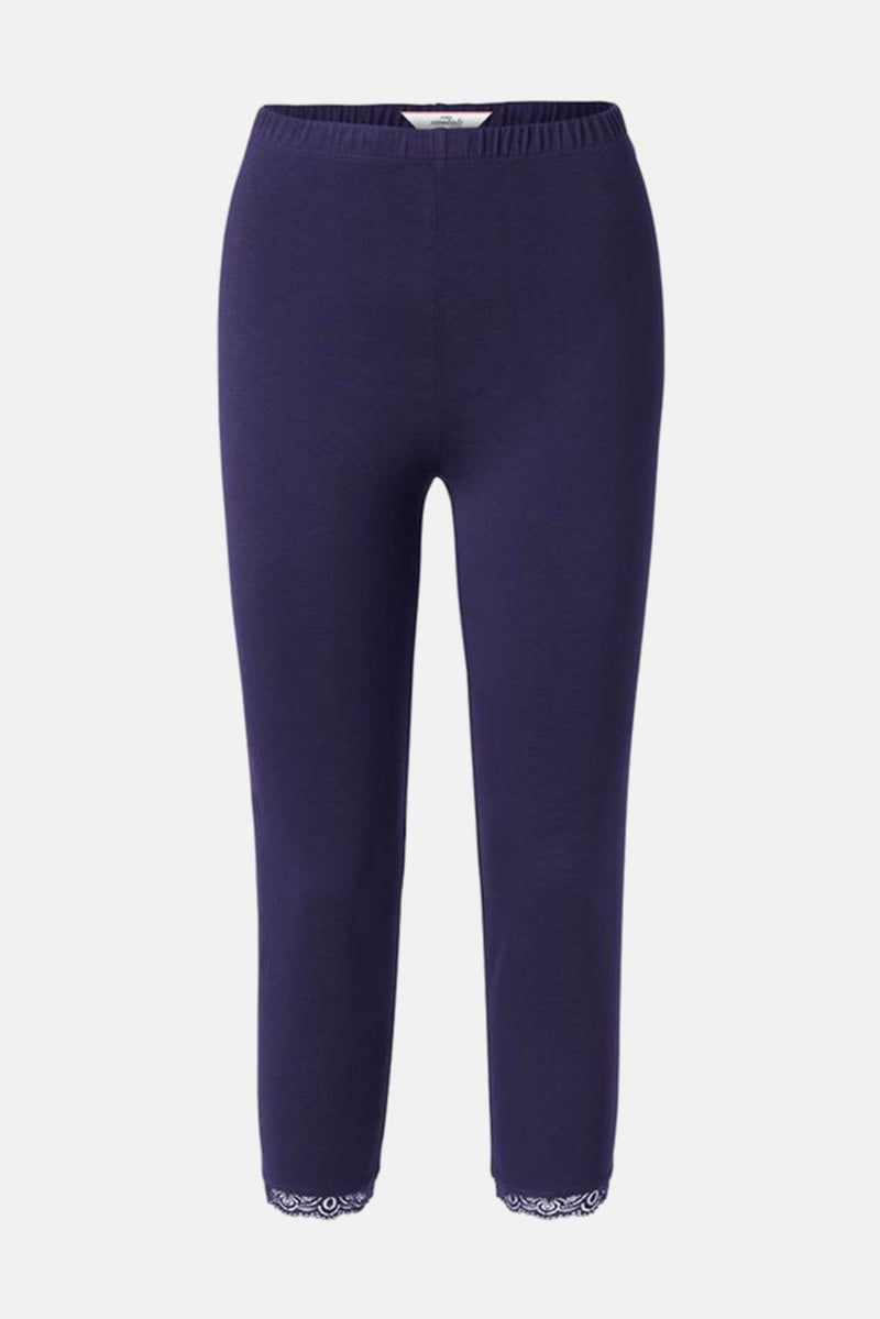 Tchibo Women Textured Legging, Blue - Image 2