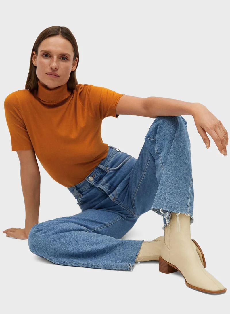 MANGO High Neck Sweater